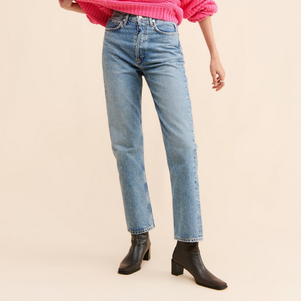 AGOLDE High Rise Straight Jeans